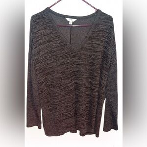 Gray V-Neck Sweater